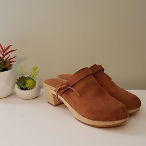 Bryr natural nubuck mid heel size 37